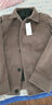 回图短款毛呢外套男秋冬季男装冬款呢子夹克春秋季休闲加厚棉保暖衣服 深卡其色 3XL 160斤下 实拍图