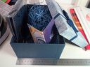柯柯安礼品盒生日礼盒空盒大号礼物包装盒男生盒子情人节高级感礼物盒 蓝色烟雨 6号32*24*11cm 实拍图