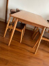 木邻托里诺餐桌樱桃木全实木餐桌椅组合长方形简约家用实木桌一桌四椅 1.4M+4罗宾汉 实拍图
