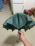 静闲居全自动雨伞太阳伞黑胶防晒防紫外线大号男女士晴雨两用遮阳伞 莫兰迪10骨直柄深野绿普通款 实拍图