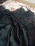 莫代尔睡裙女夏带胸垫吊带睡衣冰丝性感大码蕾丝夏款裙子2022新款家居服 黑色吊带裙（带胸垫款） S（80-90斤） 晒单实拍图