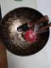 梵木果【满月钵】尼泊尔手工颂钵佛音碗青铜磬瑜伽音疗愈冥想静心一套 【四段】中满月约24cm 梵圣导师级顶配【默认虎斑】 实拍图