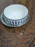 尚行知是优选釉下彩碗碟套装家用陶瓷乔迁碗筷餐具中式创意碗盘子组合兰芷 流星雨 - 4.5英寸碗- 4件套 实拍图