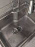 箭牌（ARROW） 港湾式水槽单槽洗菜盆304不锈钢厨房小户型水池台中台下过滤集渣 【升级压纹原色】58*43槽+不锈钢抽拉龙头 实拍图