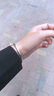 七度（SEVEN DEGREE）足银手镯饰品女光实心面圆棍经典简约送爱人朋友实用七夕节礼物 25g圆棍光面手镯 实拍图