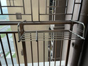 和则兴（hezexing） 不锈钢伸缩窗外阳台晾晒架 室内暖气片窗台护栏折叠晒鞋晾衣架 可伸缩【80-143CM】+弧形袜架 实拍图