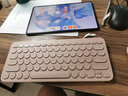 罗技（Logitech）【来图定制】K380 无线蓝牙办公键盘 便携超薄键盘笔记本ipad平板手机蓝牙键盘 K380白色-定制版-来图定制 实拍图