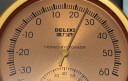德力西（DELIXI）家用圆盘温湿度计室内办公金属温度计台式挂式大棚温湿度表 实拍图