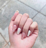 晨色手工穿戴甲美甲贴片指甲贴甲片短款假指甲（坠入爱河XS码） 实拍图