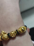 明牌珠宝生日礼物 足金硬金黄金文字祝福平安发财转运珠送礼男女定价 发AFP0454约0.22-0.33克 黄金转运珠 实拍图
