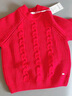 戴维贝拉（DAVE＆BELLA）中大童毛衣女童上衣洋气男童针织衫秋冬新年宝宝衣服套头衫 红色【现货】 140 cm（建议身高130-140cm） 实拍图