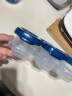 奥秀（OXO）婴儿辅食盒分装格宝宝零食罐防漏可外出携带冷冻保鲜密封可微波 海军蓝 60ml*6个 晒单实拍图