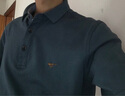七匹狼长袖T恤男士抗菌恒温易打理商务休闲翻领固色Polo舒适亲肤透气 实拍图