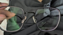依视路（ESSILOR） 新款商务男镜架时尚镜框女配依视路镜片近视定制眼镜网上配镜 金属-半框-2012BK-黑色 镜框+依视路膜岩高清1.56现片 实拍图