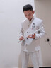 好布衣（HAOBUYI）春秋季唐装男2021新款盘扣汉服青年中国风复古休闲中山装居士禅服 TZ501米白色（外套+裤子） XL 实拍图