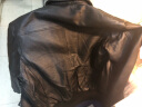Luxury Lane真皮皮衣夹克男士二战经典A2飞行员皮夹克加棉保暖外套加肥加大 猪皮 黑色 S(体重60-70Kg) 实拍图