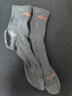 伯希和户外运动徒步袜男女吸汗中筒袜子抑菌篮球登山袜16843502黑花纱L 实拍图