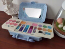 迪士尼儿童化妆品表演公主彩妆盒无毒套装小女孩幼儿园演出生日礼物玩具 嘉年美妆迷你盒(蓝色） 实拍图