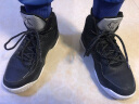 乔丹篮球鞋男运动鞋男学生透气高帮减震耐磨黑骑士战靴运动篮球鞋 黑色/银色 39 实拍图