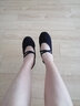 铁箭（TIEJIAN）舞蹈鞋女童免系带软底芭蕾猫爪成人儿童练功形体鞋中国舞鞋大码男 黑色 39 23.5cm 实拍图