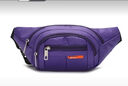 畅印 多功能户外运动防泼水腰包男女旅行登山斜挎包工地手机腰包耐磨做生意收钱包 紫色68款 实拍图