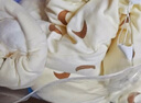 G.duck新生婴儿儿衣服冬装连体衣棉袄初生宝宝外出包脚加厚棉服抱衣套装 皓月千里米杏夹棉加厚款 73 cm 实拍图