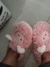 洁丽雅棉拖鞋女士秋冬季室内居家用加绒保暖可爱拖鞋女外穿毛毛鞋月子鞋 粉色【包跟款】 36-37 【适合35-36】 实拍图
