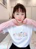 蝗裳一族白小T100%纯棉短袖t恤女2024新款夏季学生韩版宽松半袖上衣服 水蜜桃-白【100%优质纯棉】 L 【建议105-125斤】 实拍图