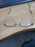 堡莱斯近视眼镜男大脸配眼镜防蓝光有度数护目镜时尚眉线眼镜半框女方框 镜架+1.67防蓝光镜片（0-800度） 实拍图
