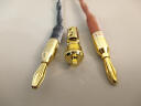 YYTCG  纯铜24K镀金挂镀香蕉头 功放音箱喇叭线音箱线环绕线插头 免焊接线柱端子接音响线接头 一个香蕉头（红环） 实拍图