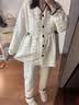 猫人月子服产后睡衣秋冬季加厚空气棉产妇哺乳春秋季孕妇家居服女秋冬 H2109#绿色 L 【推荐90-130斤】 实拍图