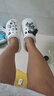 利达妮（TZLDN）踩屎感洞洞鞋女士夏季防滑增高凉鞋开车户外旅行沙滩凉拖鞋女外穿 白色【水晶熊10颗】 36-37 【标准码】 实拍图
