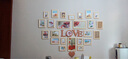 纪恒暄 心形实木照片墙挂墙组合装饰画框婚纱照个性欧式木质像框相片框 24框爱心原木色+玫瑰心语 实拍图
