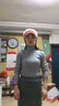 迷人微笑帽子女冬季保暖妈妈兔毛鸭舌帽秋韩版加绒潮女士针织毛线帽 典雅灰 58-61cm 实拍图