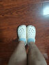 利达妮（TZLDN）洞洞鞋女款2024年最新款外穿防滑防臭厚底eva孕妇包头凉鞋女夏季 奶油白焦糖女孩 【10颗装】 38-39 【标准码】 实拍图