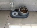 憨憨乐园 猫碗狗碗宠物食盆猫咪双碗粮盆自动饮水机喝水器喂食用品 蓝 晒单实拍图
