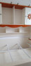 宜捷家居 儿童床单人床高低床上下床衣柜床一体多功能儿童家具实木框架 衣柜床+拖床 白 1.35*1.9米 实拍图