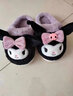 Hello Kitty女童棉鞋冬儿童室内家居鞋小孩保暖亲子棉拖鞋 库洛米紫 32-33码 实拍图