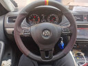奥迈尔 适用于大众探岳方向盘套真皮手缝途观L凌渡速腾朗逸途岳途昂探歌途锐帕萨特迈腾高尔夫R-Line NAPPA+翻毛+德国旗三色标 实拍图