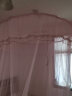 北极绒（Beijirong） 吊顶蚊帐圆顶免安装欧式家用上下床通用子母床纱帐1.5米公主风 粉色 1.5米床通用(直径1.5米) 实拍图