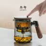 叁旬玻璃飘逸杯泡茶壶茶水分离懒人神器家用轻奢高档功夫茶具套装 远山_飘逸壶【青纯】 实拍图