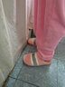 寓云保暖棉拖鞋情侣秋冬季加厚防滑底半包跟拖鞋男款女款 粉色39-40码（适用38-39脚） 实拍图