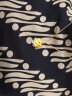FR999足金吊坠女款黄金牡丹花项链送女友老婆母亲节礼物 精致版牡丹花+送金色银项链 实拍图