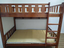 林伊木泽上下床实木儿童床加厚高低床成人上下铺男孩女孩床卧室子母床 全新升级咖色床+书架+床垫*2 125cmx190cm 实拍图