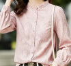 梵希蔓春秋新款小衫洋气时尚荷叶领衬衫女小众设计感减龄上衣 V1527 粉色 L 实拍图
