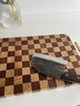 原森太乌檀木棋盘格菜板抗菌防霉家用砧板切菜板子实木案板木质刀板占板 【抗菌防霉】棋盘格40*27*3CM 实拍图