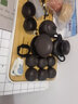 正扬汝窑茶具套装家用简约陶瓷紫砂整套茶具茶壶茶杯竹制茶台 （紫砂西施壶）套装-白/盘（大） 14件 实拍图