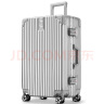 梵地亚行李箱男铝框26英寸拉杆箱大容量飞机旅行箱包密码箱女皮箱子银 实拍图