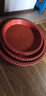 雅亭 鑫腾花卉 圆形塑料托盘 花盆托盘 托盘 圆形波浪边 塑料花盆盆栽 240型内口径18厘米 砖红色 实拍图
