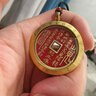 【龙虎山发货】山鬼花钱吊坠道家真品古钱币项链朱砂八卦铜钱饰品 祝福款 天干地支山鬼花钱3.5cm 实拍图